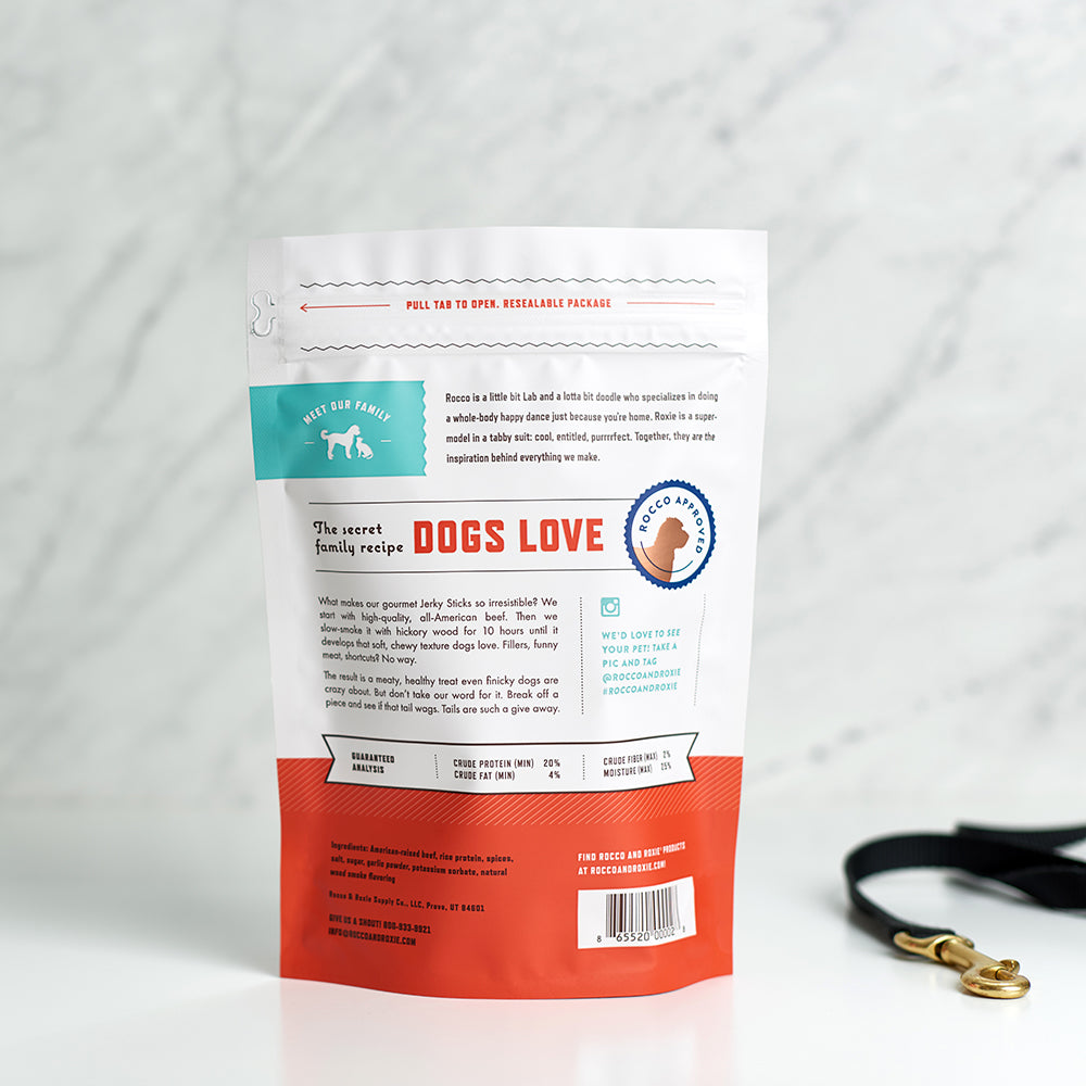 Jerky Dog Treats - Made In USA Only - Choose From Beef, Chicken or Turkey