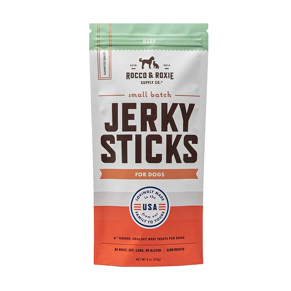 Jerky Dog Treats - Made In USA Only - Choose From Beef, Chicken or Turkey
