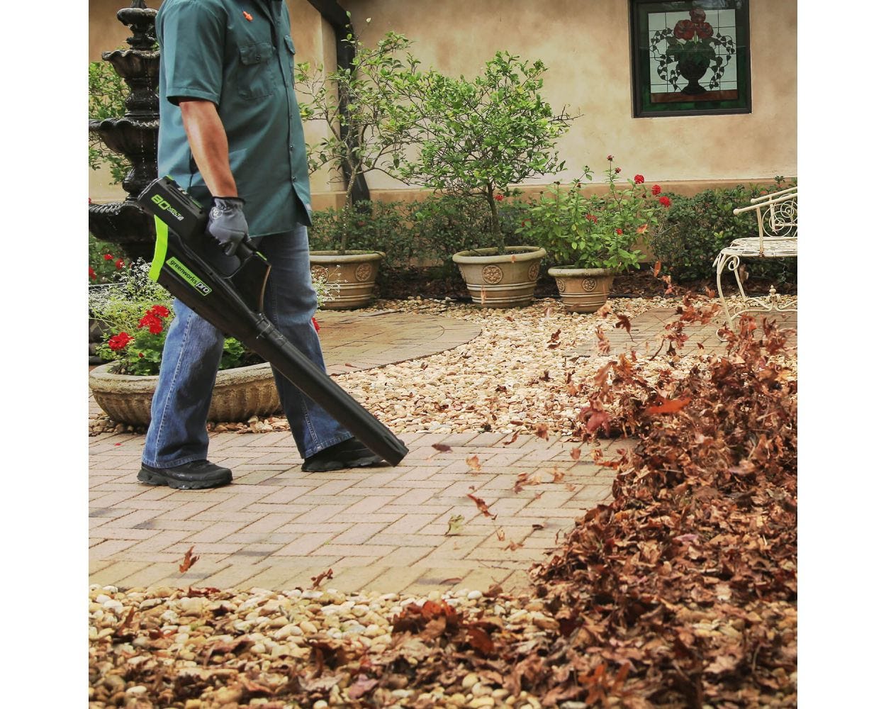 80V 500 CFM Cordless Battery Leaf Blower w/ 2.0Ah Battery & Charger