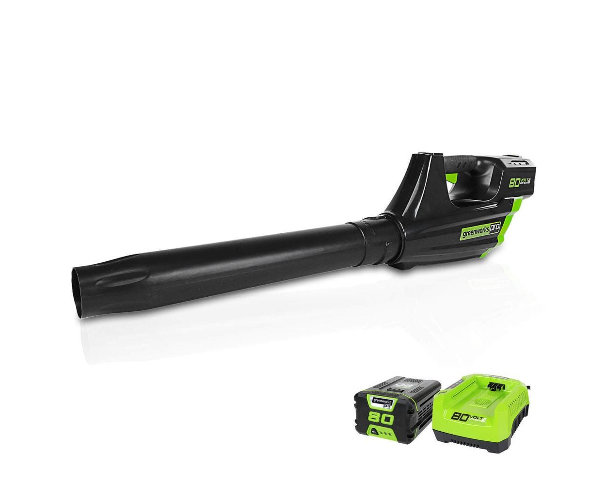 80V 500 CFM Cordless Battery Leaf Blower w/ 2.0Ah Battery & Charger