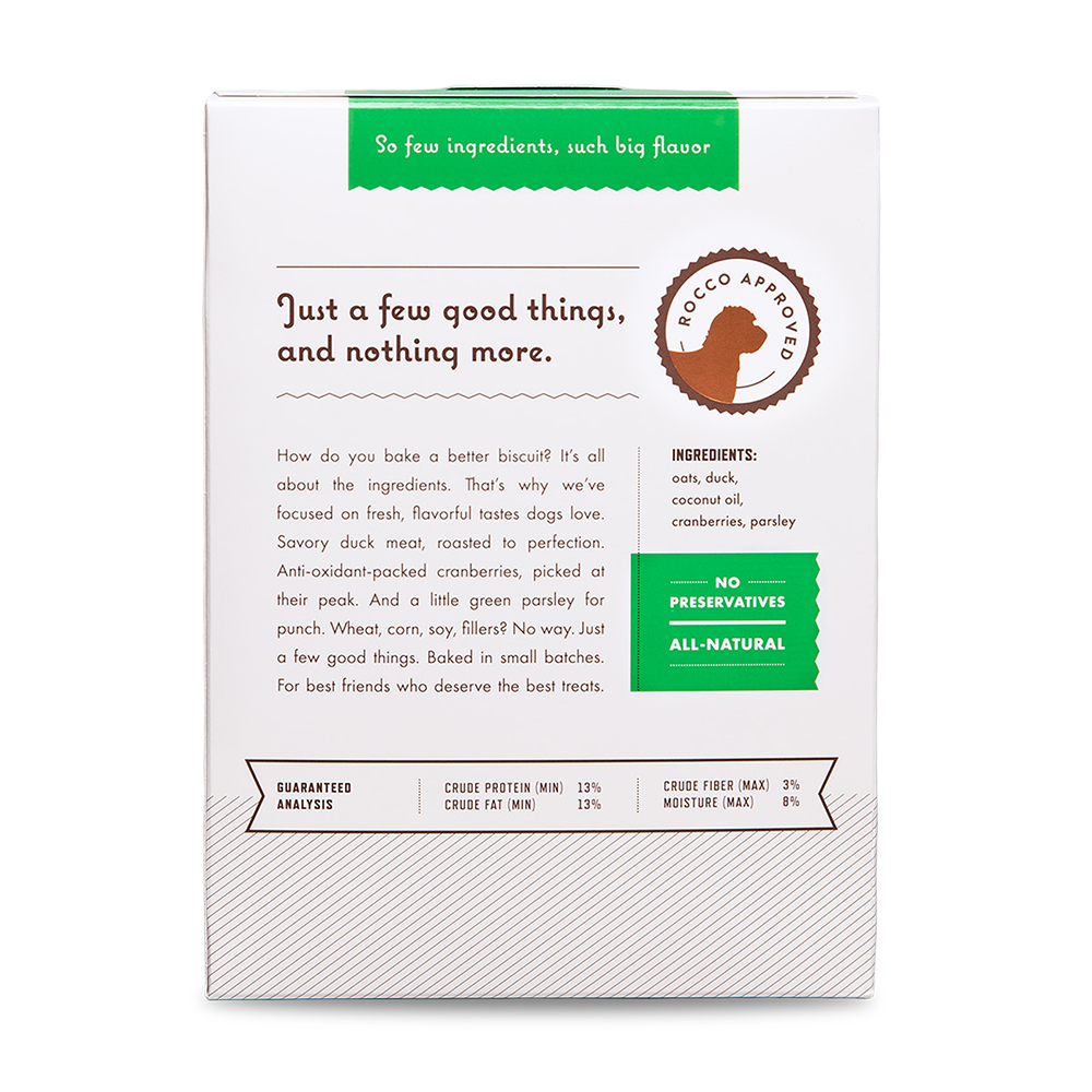 Roasted Duck with Cranberries & Parsley Dog Biscuits