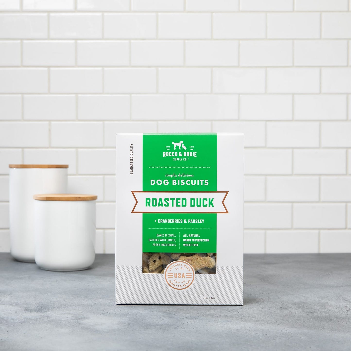 Roasted Duck with Cranberries & Parsley Dog Biscuits