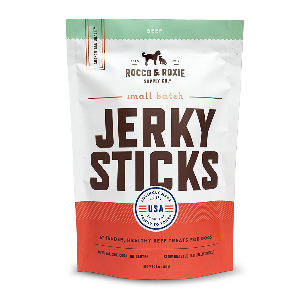Jerky Dog Treats - Made In USA Only - Choose From Beef, Chicken or Turkey