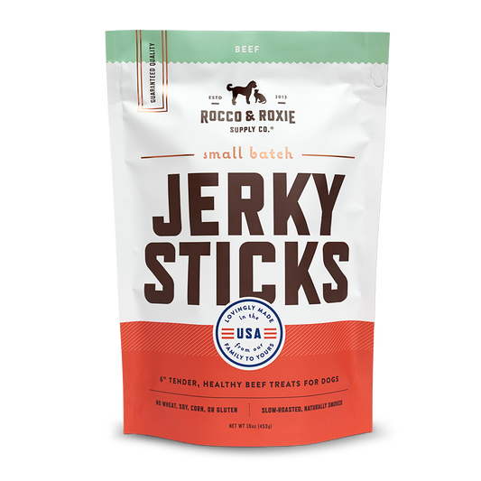 Jerky Dog Treats - Made In USA Only - Choose From Beef, Chicken or Turkey