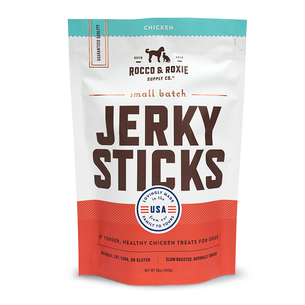 Jerky Dog Treats - Made In USA Only - Choose From Beef, Chicken or Turkey
