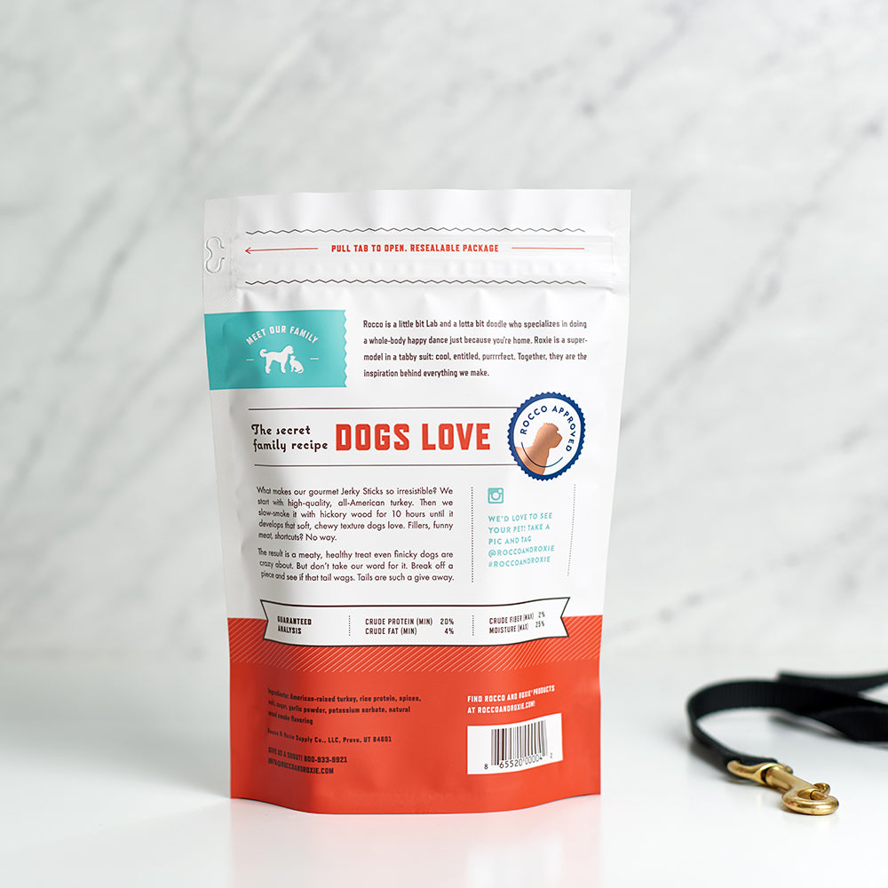 Jerky Dog Treats - Made In USA Only - Choose From Beef, Chicken or Turkey