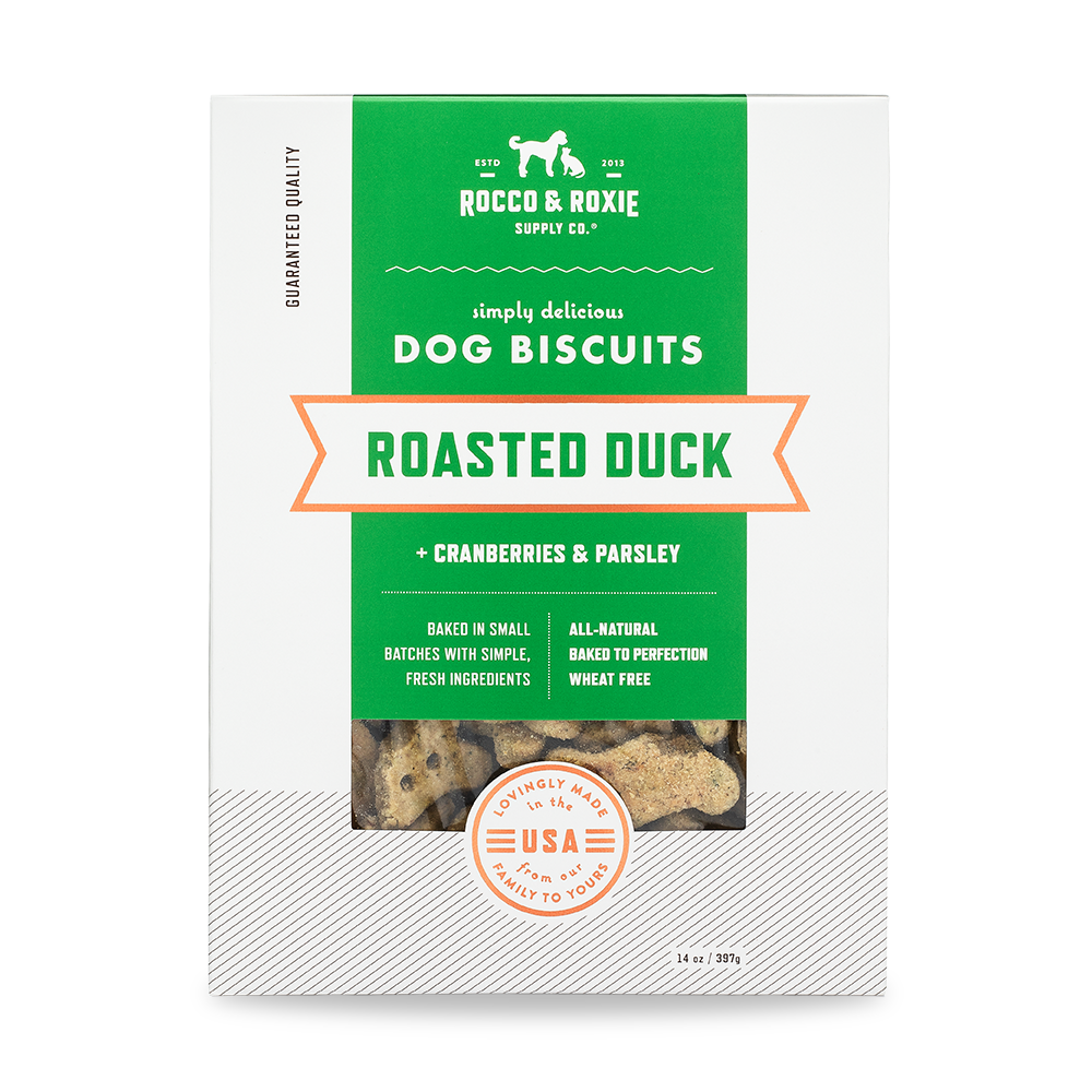 Roasted Duck with Cranberries & Parsley Dog Biscuits