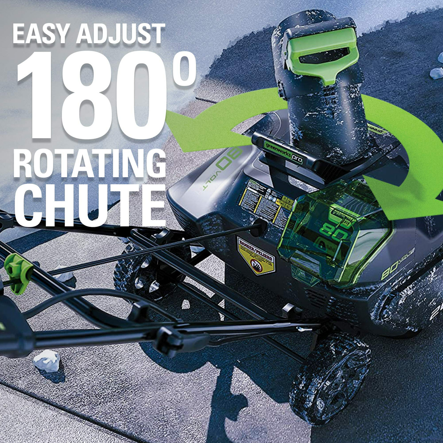 80V 20" Cordless Battery Single-Stage Snow Blower w/ 2.0 Ah Battery & Charger