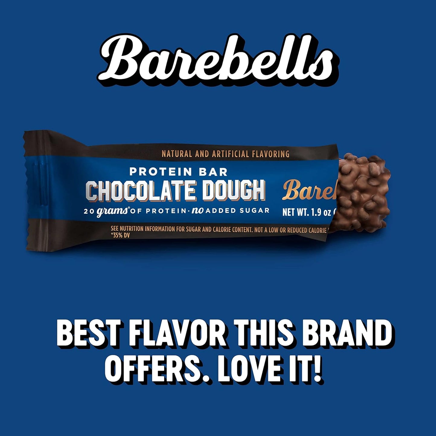 Barebells Brownie Dough Protein Bars - 24 Pack, 20g Protein, Low Sugar