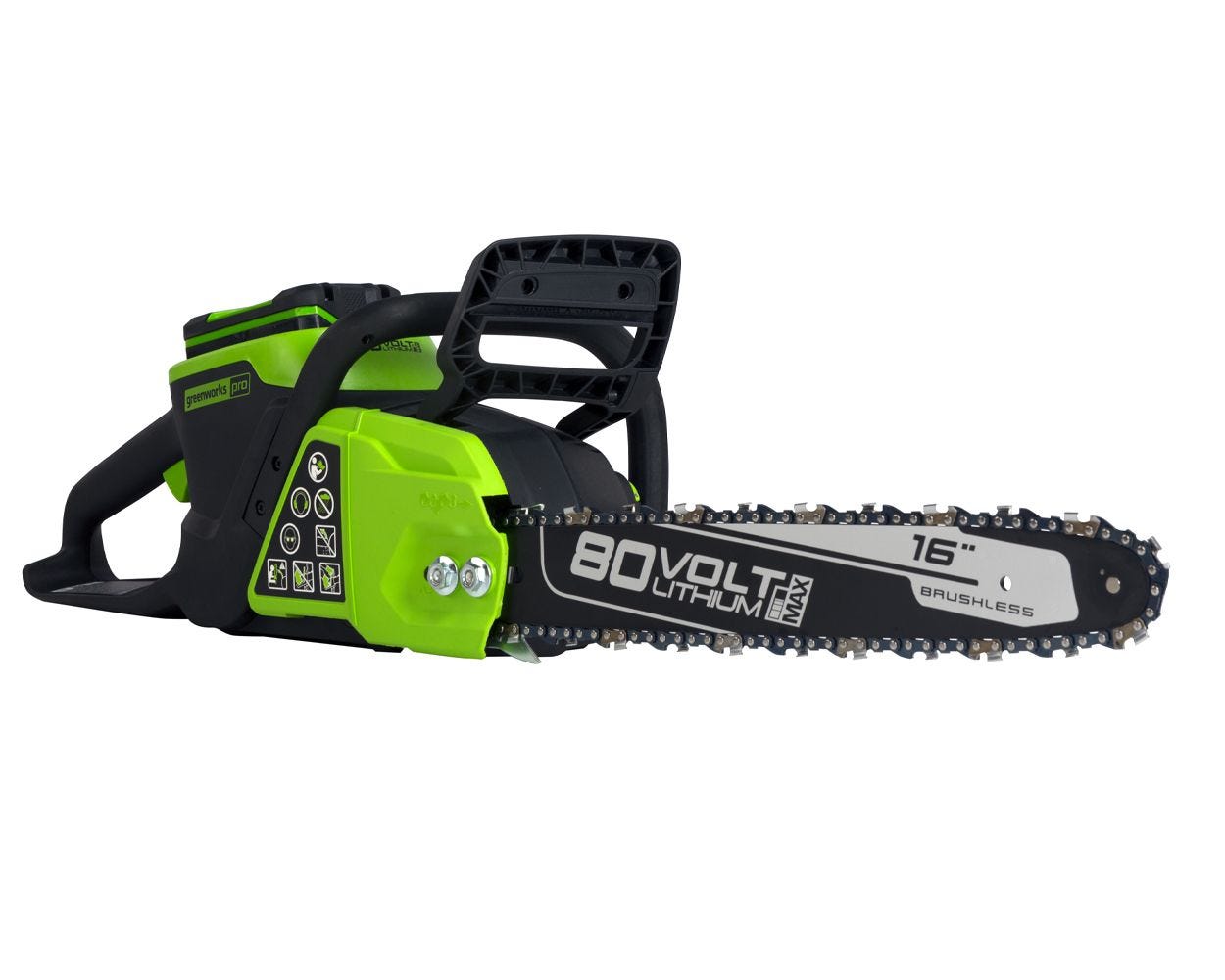 80V 16" Cordless Battery Chainsaw w/ 2.5 Ah Battery & Charger