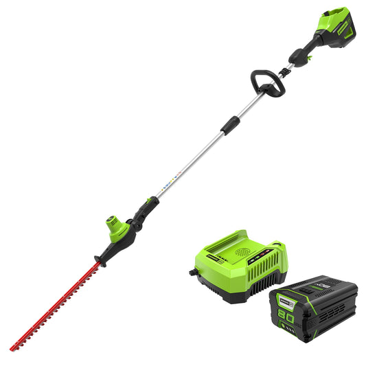 80V 20" Cordless Battery Pole Hedge Trimmer w/ 2.0Ah Battery & Charger