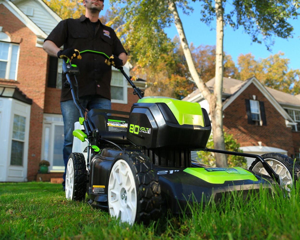 80V 21" Cordless Battery Push Lawn Mower (Tool Only)