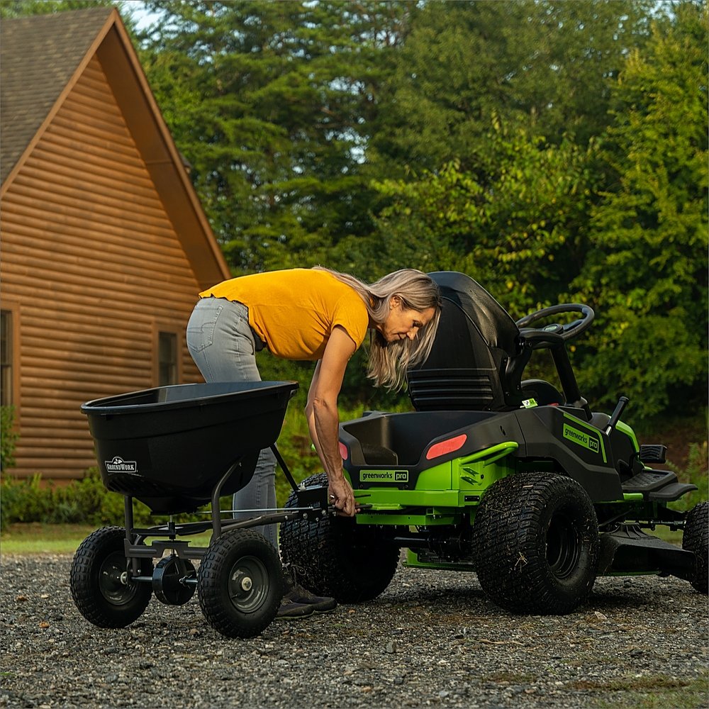 80V 42" Cordless Battery CrossoverT Riding Lawn Mower w/ Six (6) 4.0Ah Batteries and Three (3) Dual Port Turbo Chargers