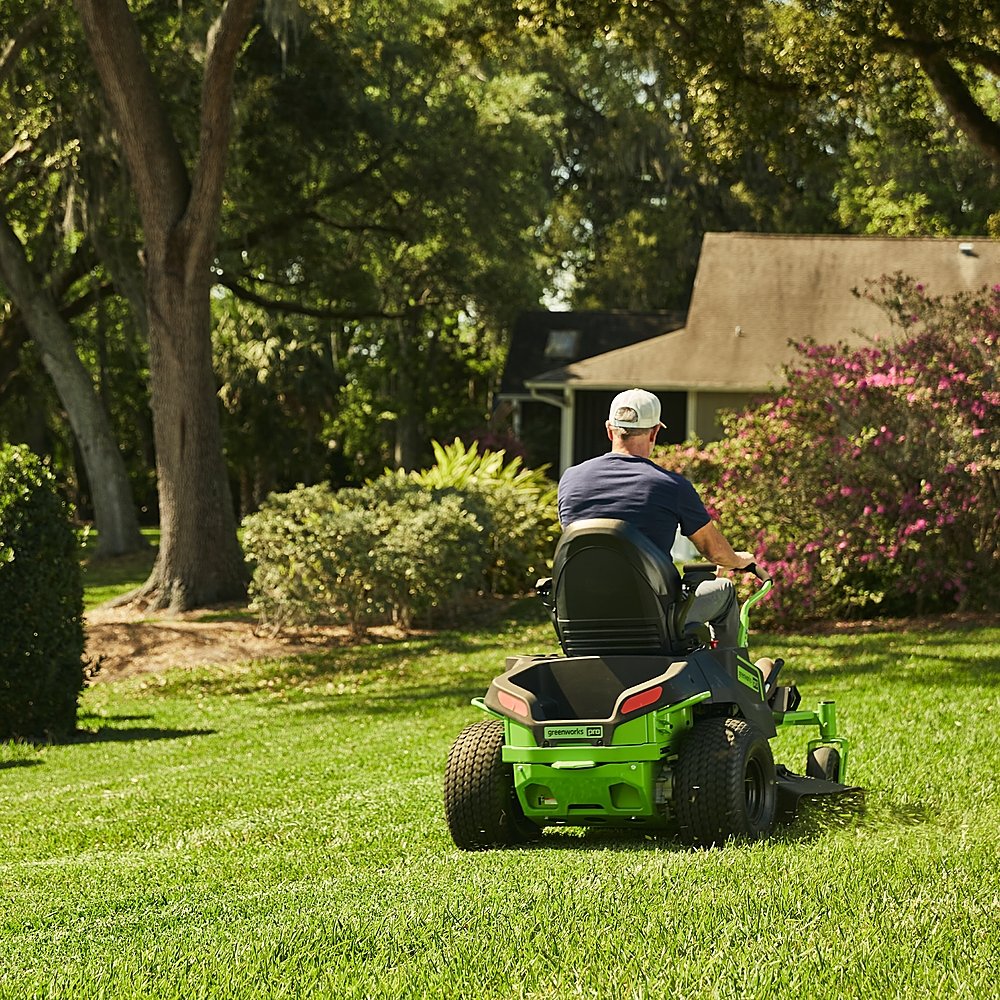 80V 42" Cordless Battery CrossoverZ Zero Turn Lawn Mower w/ Six (6) 4.0Ah Batteries and Three (3) Dual Port Turbo Chargers