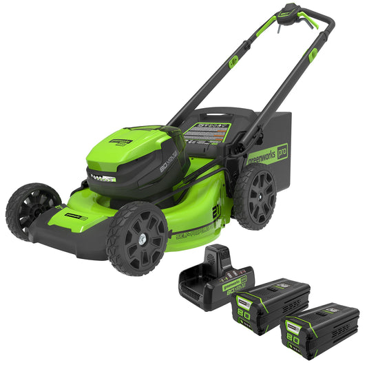 80V 21" Cordless Battery Self-Propelled Mower w/ (2) 4.0Ah Batteries & Charger