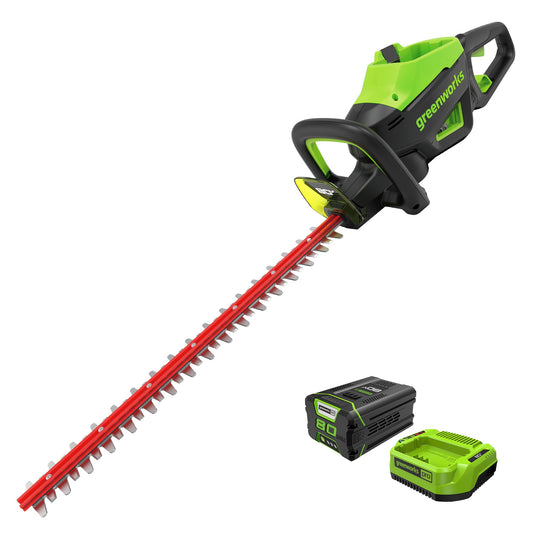 80V 26" Cordless Battery Hedge Trimmer w/ 2.0Ah Battery & Charger