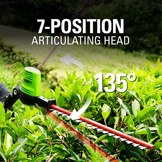 80V 20" Cordless Battery Pole Hedge Trimmer (Tool-Only)