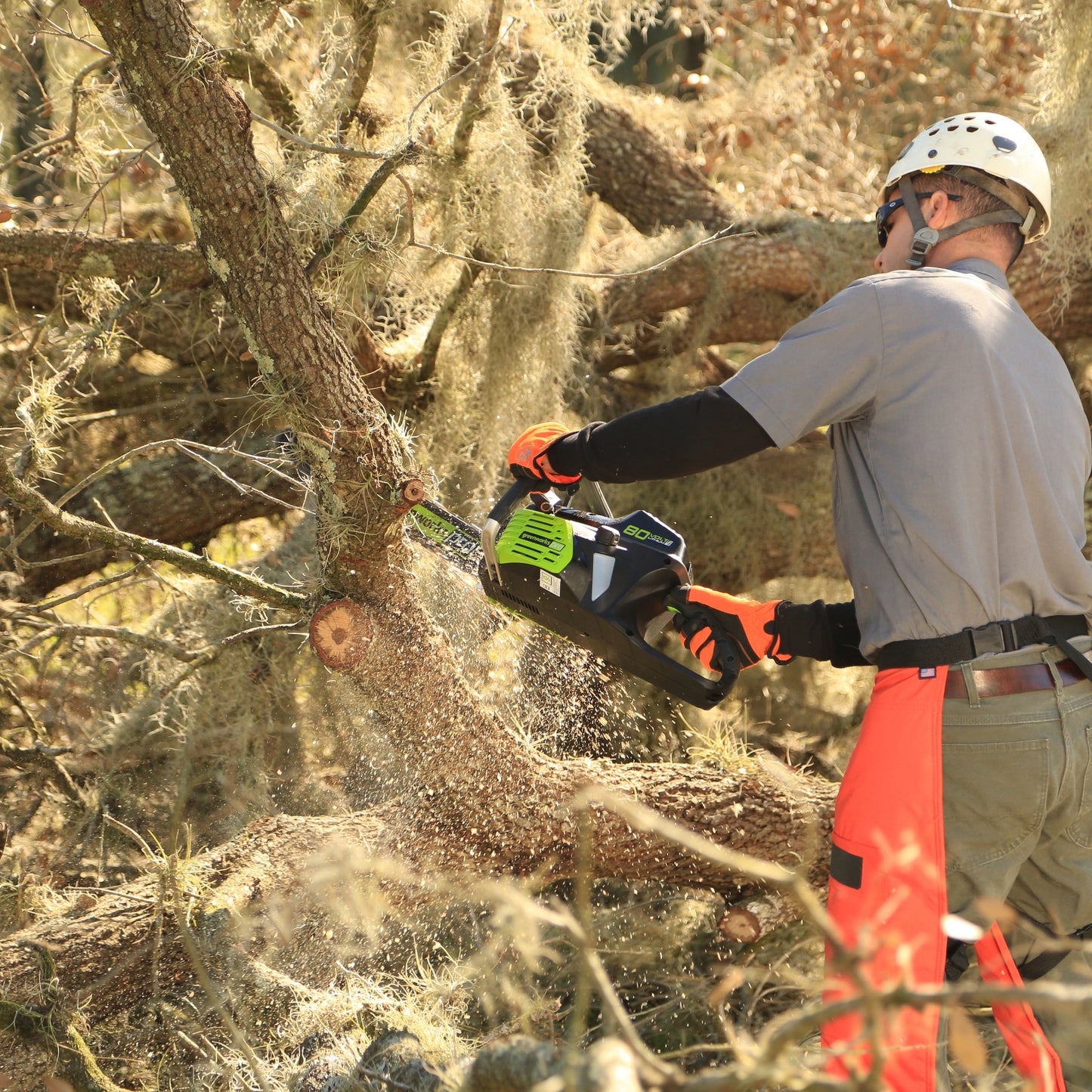 80V 18" Cordless Battery Chainsaw w/ 2.0Ah Battery & Charger