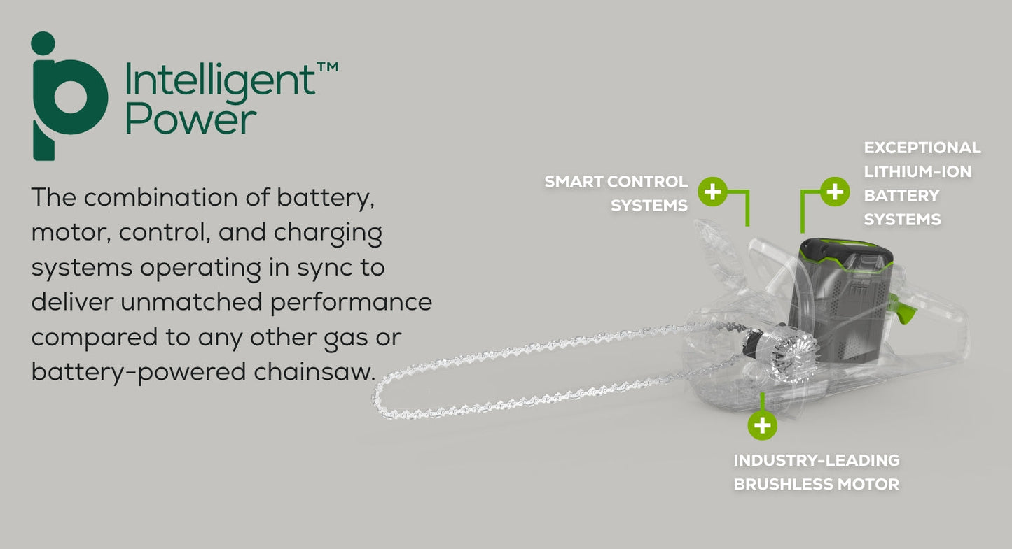 80V 18" Cordless Battery Chainsaw w/ 4.0 Ah Battery & Rapid Charger