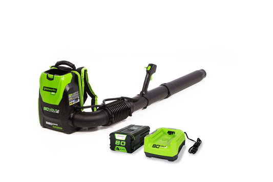 80V 580 CFM Brushless Backpack Blower w/ 2.5Ah Battery & Charger