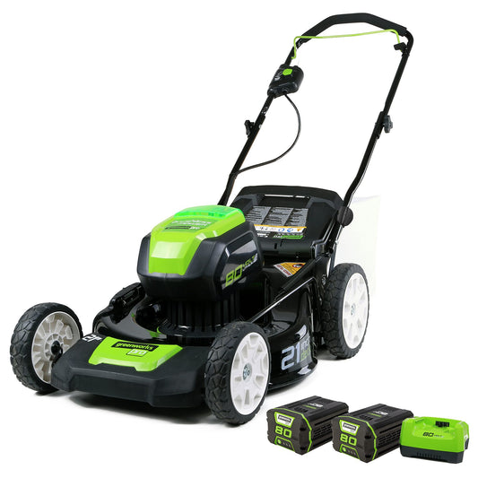 Pro 80V 21" Brushless Push Lawn Mower w/ (2) 2.0Ah Batteries & Rapid Charger