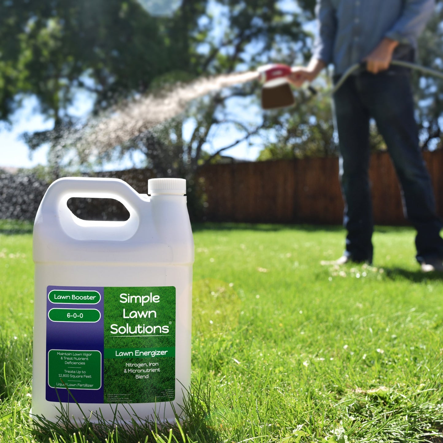 Lawn Booster: Lawn Energizer Iron & Nitrogen Blend (1 Gallon)