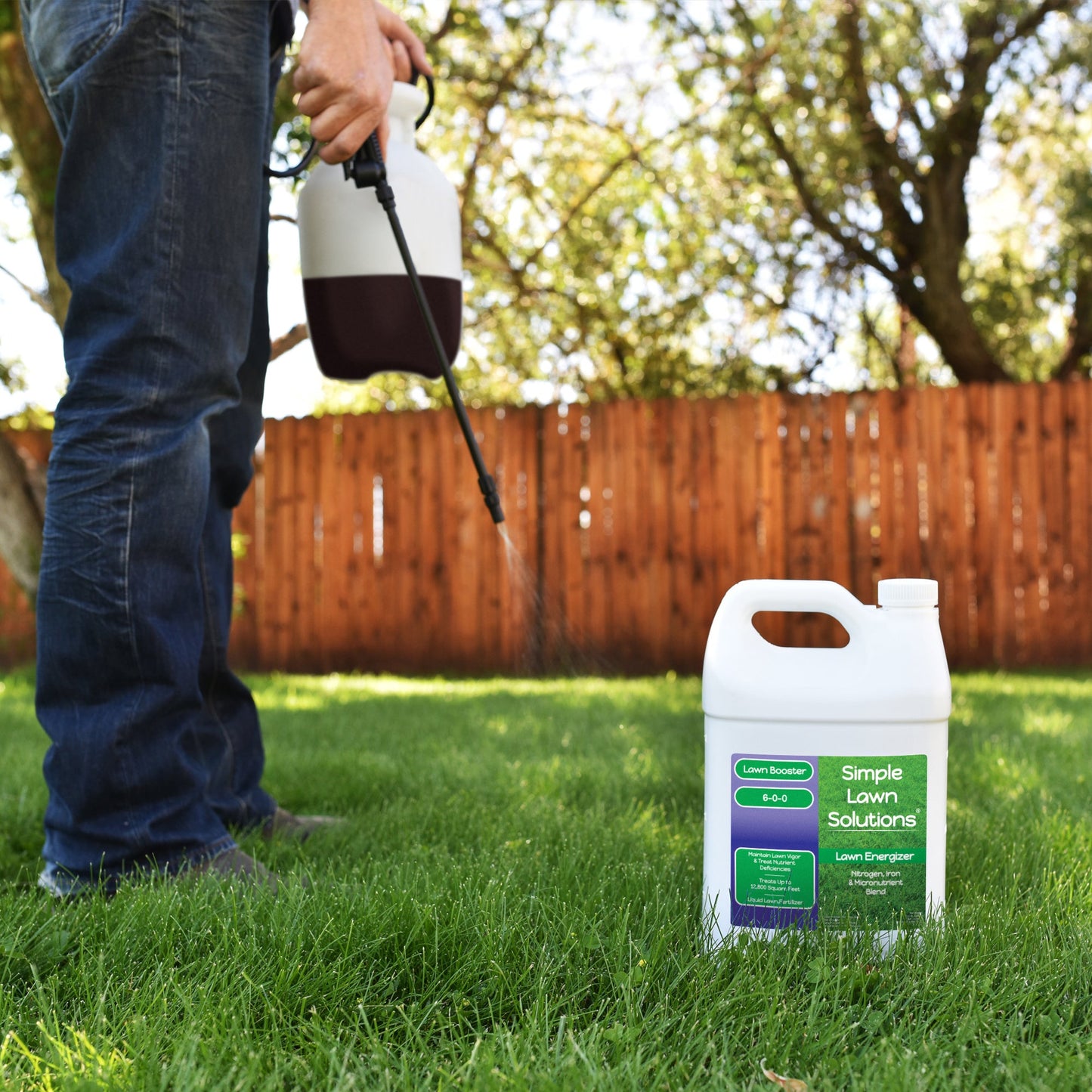 Lawn Booster: Lawn Energizer Iron & Nitrogen Blend (1 Gallon)