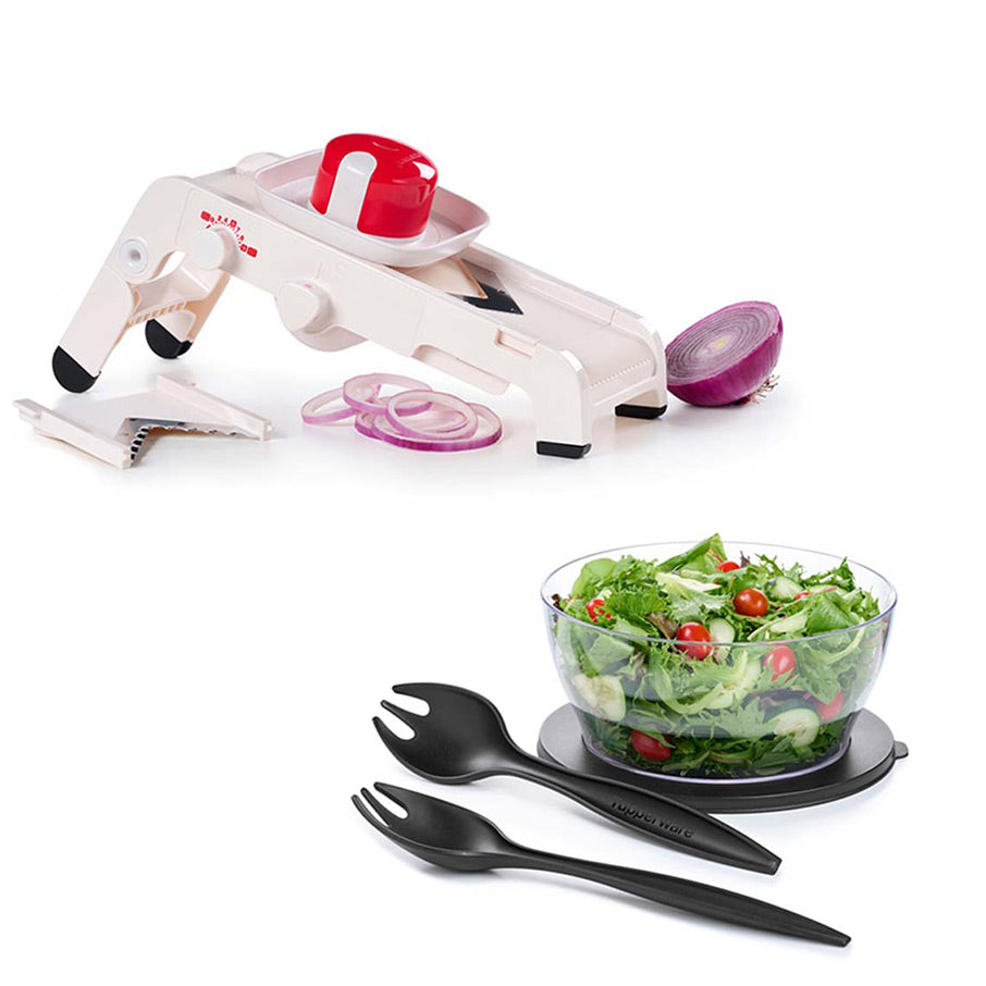 Mandoline - FREE Clearly Elegant Bowl and Serving Forks